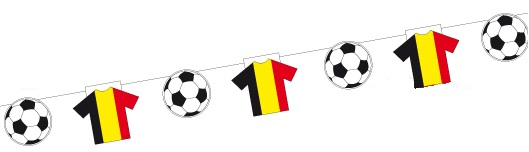 [0039554] guirlande voetballen + shirts 'België'