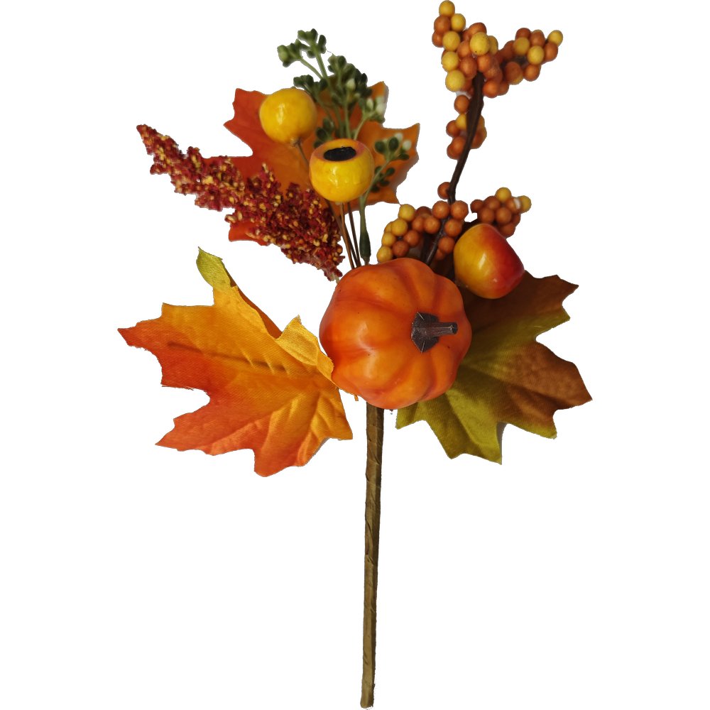 [0684455] branch with pumpkin