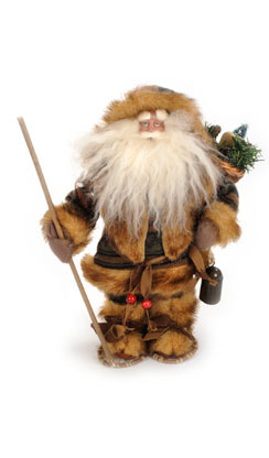 kerstman met lamp