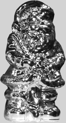 kerstman metallic
