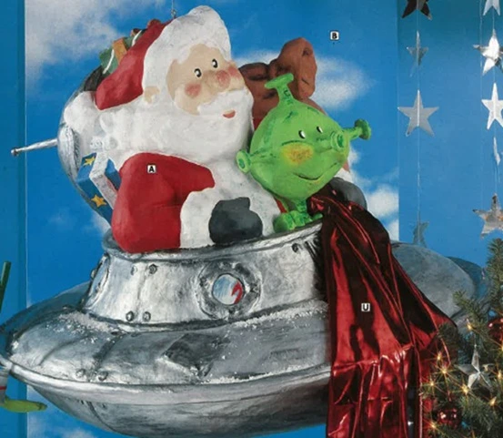 Père Noël sur UFO - XXL