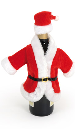kerstmanpak voor fles