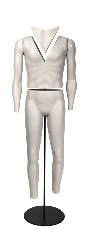 [0071812] mannequin 'invisible V-cut' homme