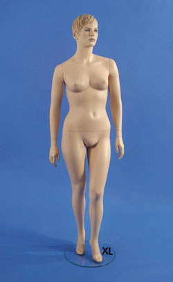[0071776] mannequin 'XXL' femme (couleur de peau)