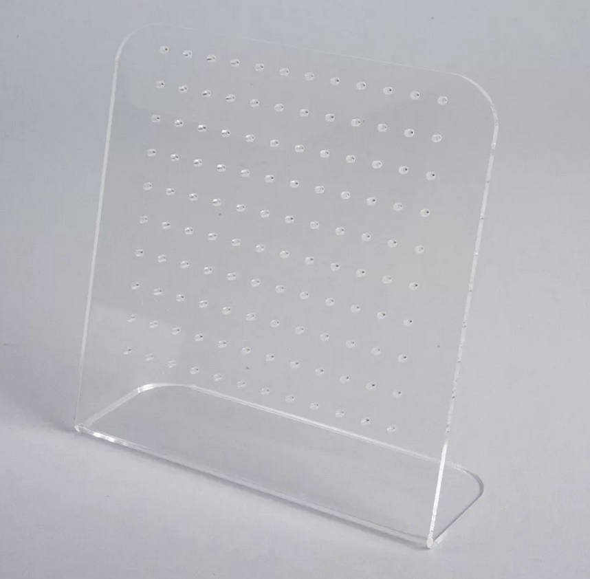 [0076707] oorringendisplay acryl (transparant, 150xh.150x50mm)