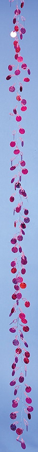 [0683649] guirlande de plaquettes (fuchsia)