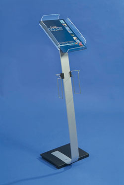 [0091218] brochure stand 'info sign' with foot