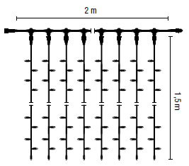 QF Flashing Drape Lite LED