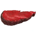raw steak/plate