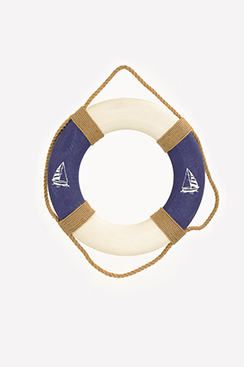 [0685041] reddingsboei (blauw/wit)
