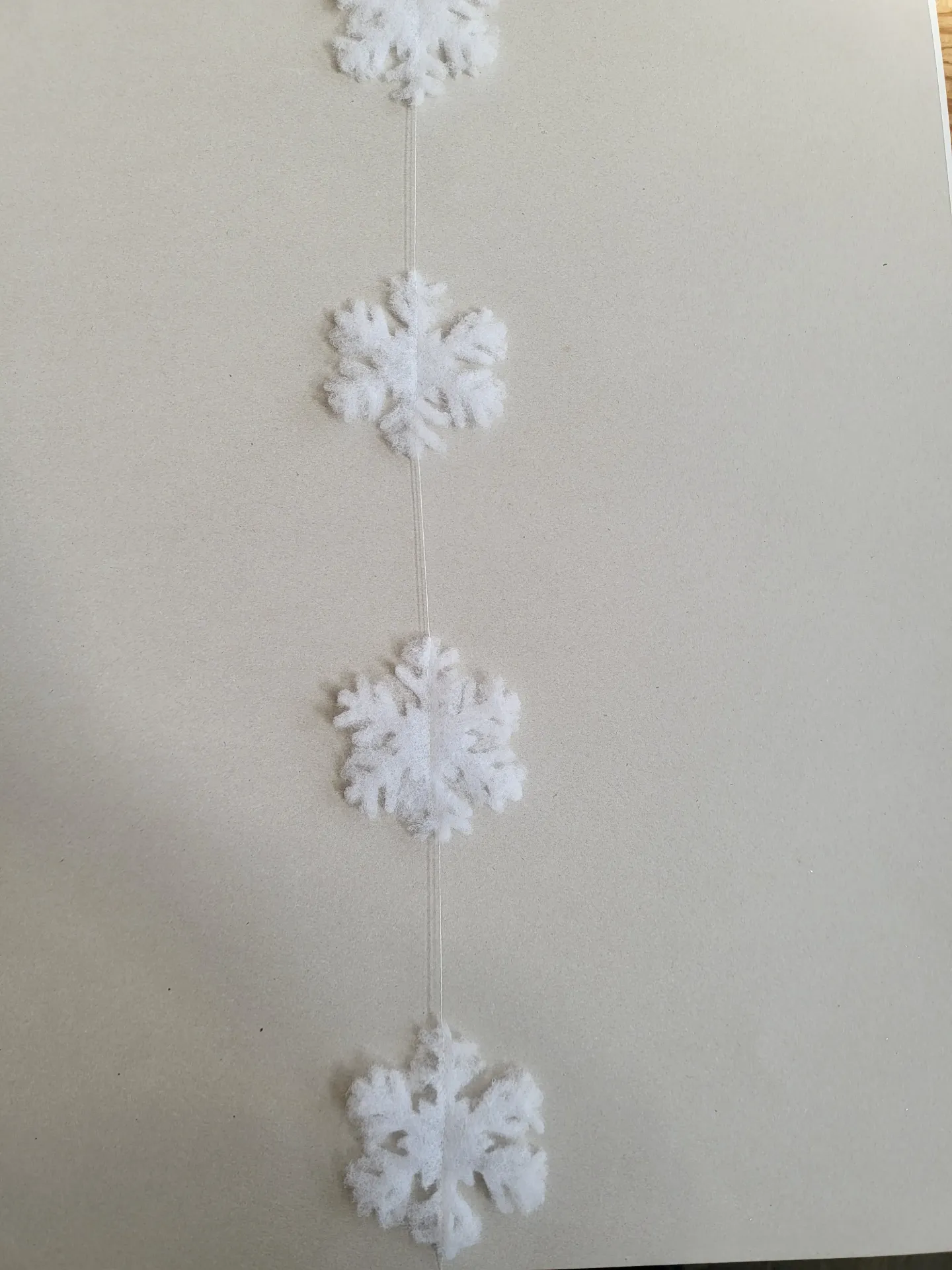 sneeuwkristalguirlande watte