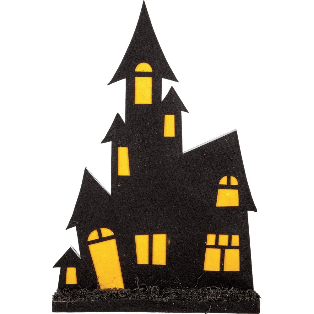spookhuis met licht