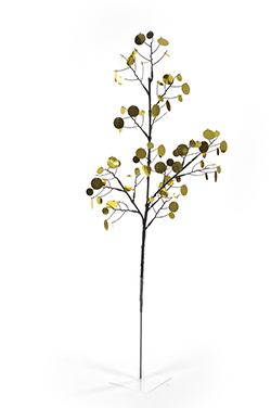 [0683554] branch with sequins (gold/black)