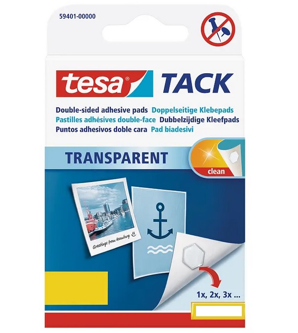 tesa tack transparante kleefpads