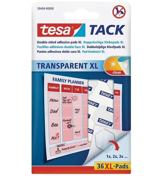 tesa tack transparent