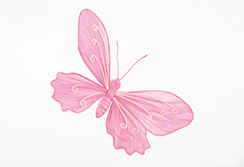 [0681770] butterfly 'beauty' (yellow, 35x25cm)