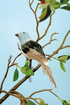 [0689714] bird 'robin' (blue/gray)