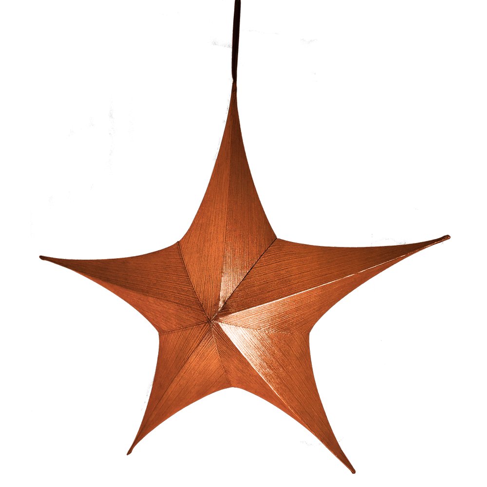 foldable star metallic