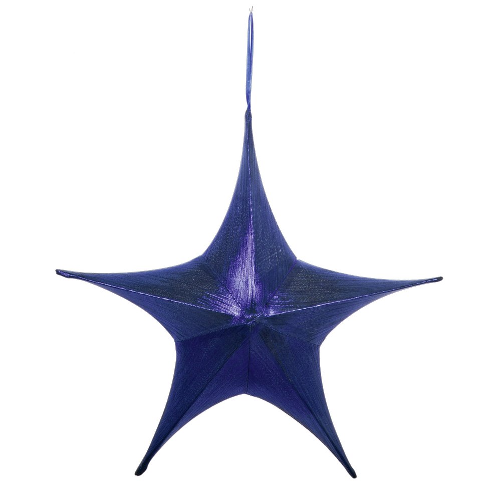 [0687760] foldable star metallic (blue, 14xØ40cm)