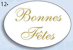 wensetiketten 'bonnes fêtes'