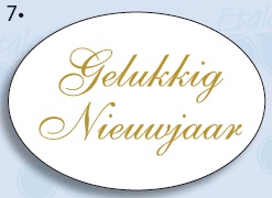 wensetiketten 'gelukkig nieuwjaar'