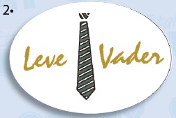 labels 'leve vader'