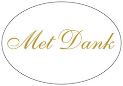 labels 'met dank'