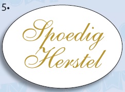 étiquettes de voeux 'spoedig herstel'