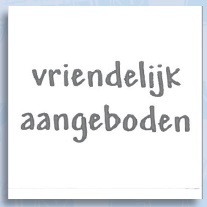 étiquettes de voeux 'vriendelijk aangeboden'