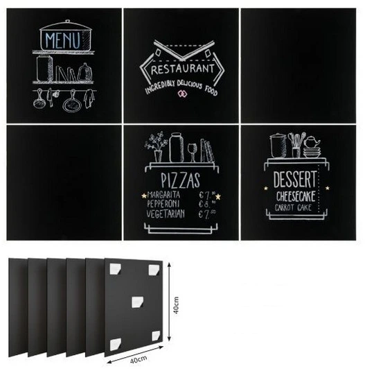 6 tableaux noirs + fixation murale