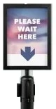 [0094091] poster holder for black barrier post