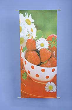 [0052490] banner 'aardbeien en margrieten'
