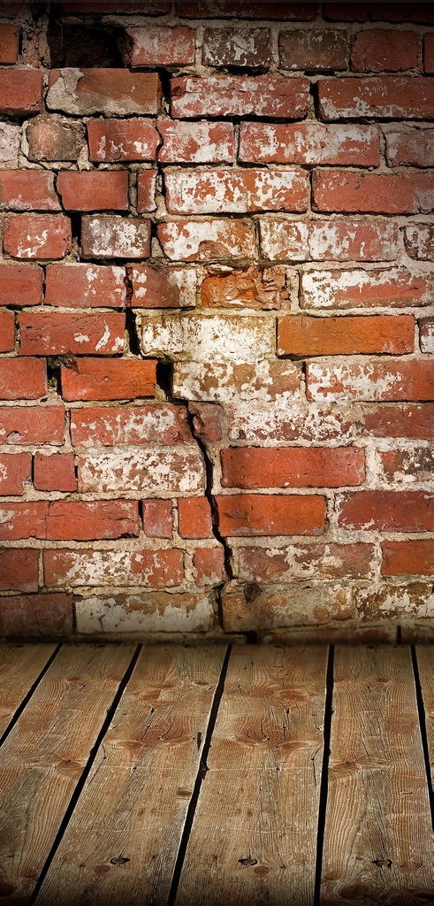 banner 'bakstenen muur'