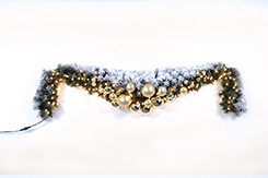 [0088182] decorated arch garland (gold mix)