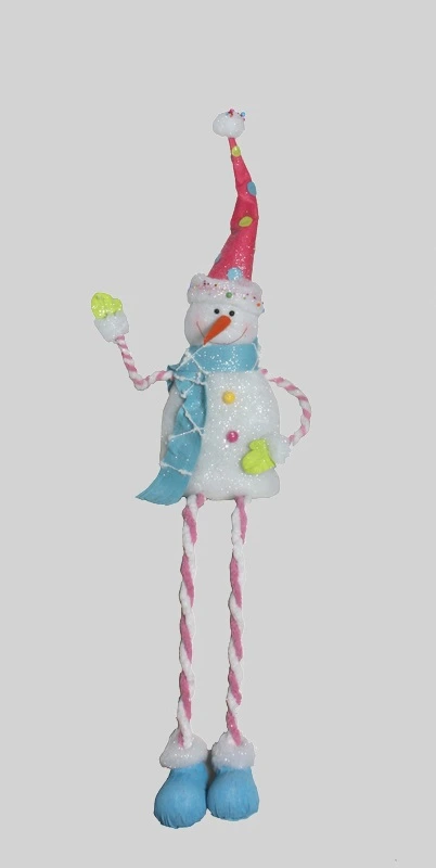 candy sneeuwman zittend