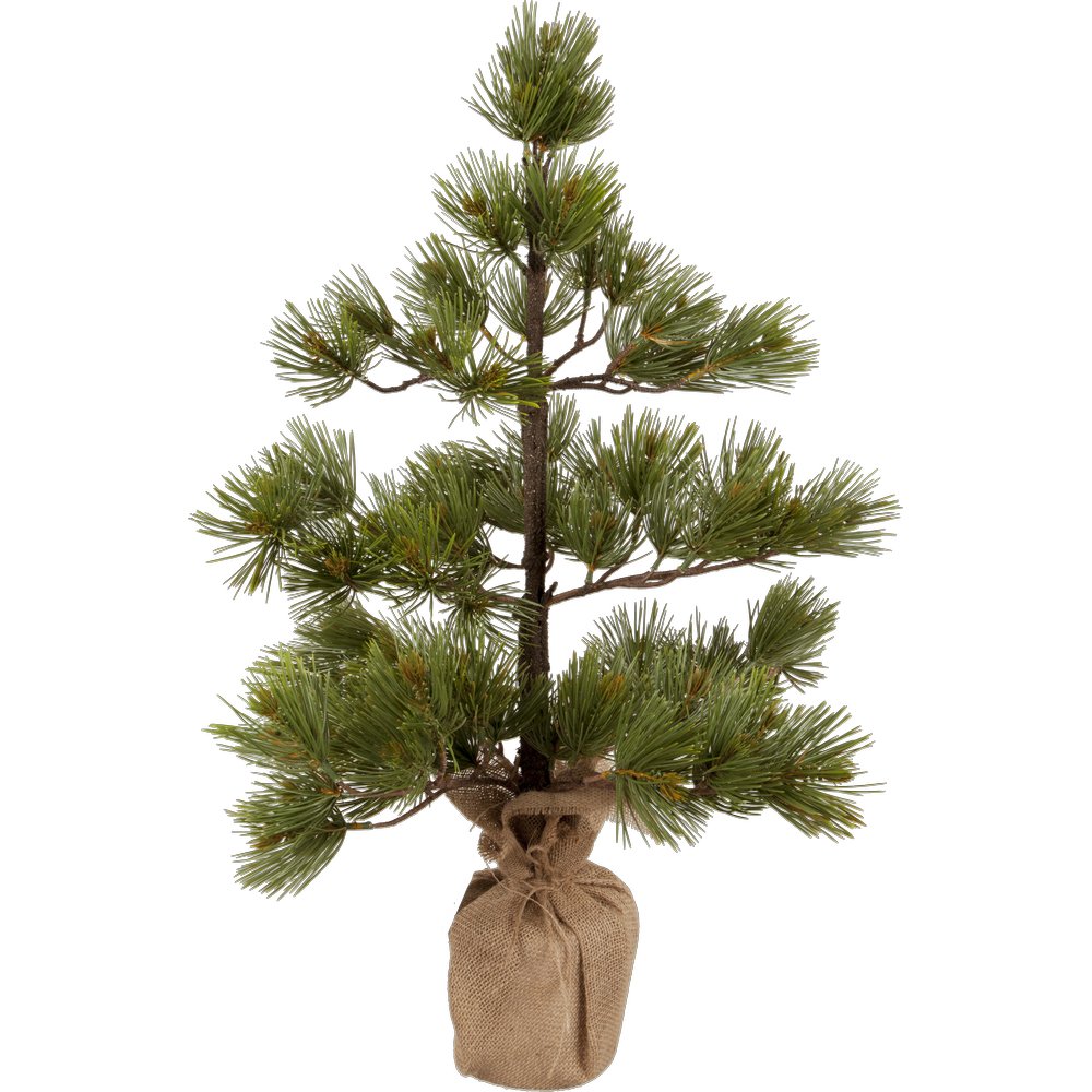 [0685763] sapin dans sac en jute (h.72cmxØ55cm)