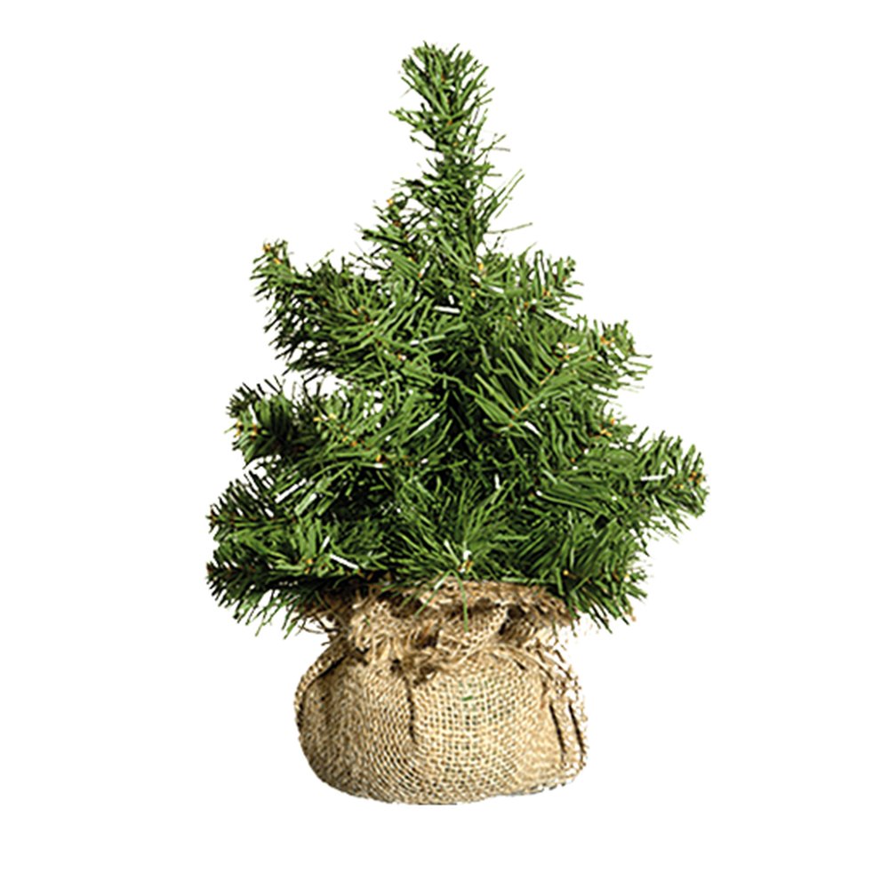 [1040003] pine tree in jute bag (h.30cmxØ24cm)