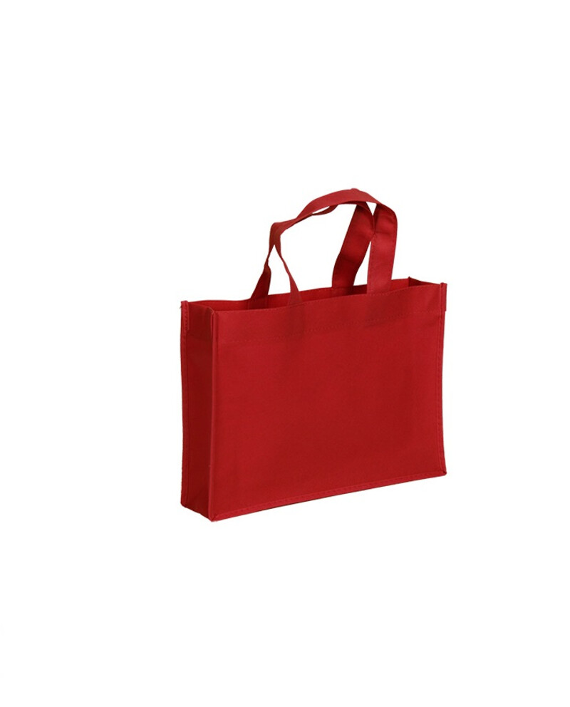 [0058091] carrier bag non-woven (red, 35+8x25cm)