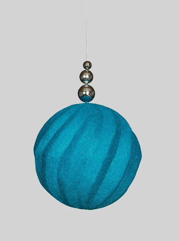 boule spirale turquoise+mica